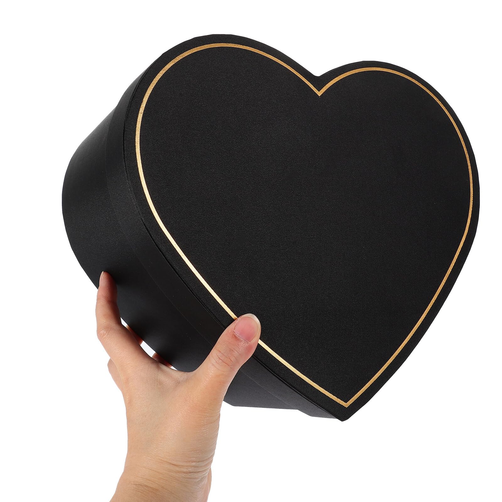ibasenice Herzförmige Geschenkbox mit Deckel aus Robustem Dekorative Aufbewahrungsbox für Lippenstift und Parfum Stabile Kartonverpackung für Hochzeit Valentinstag Jubiläum und Besondere