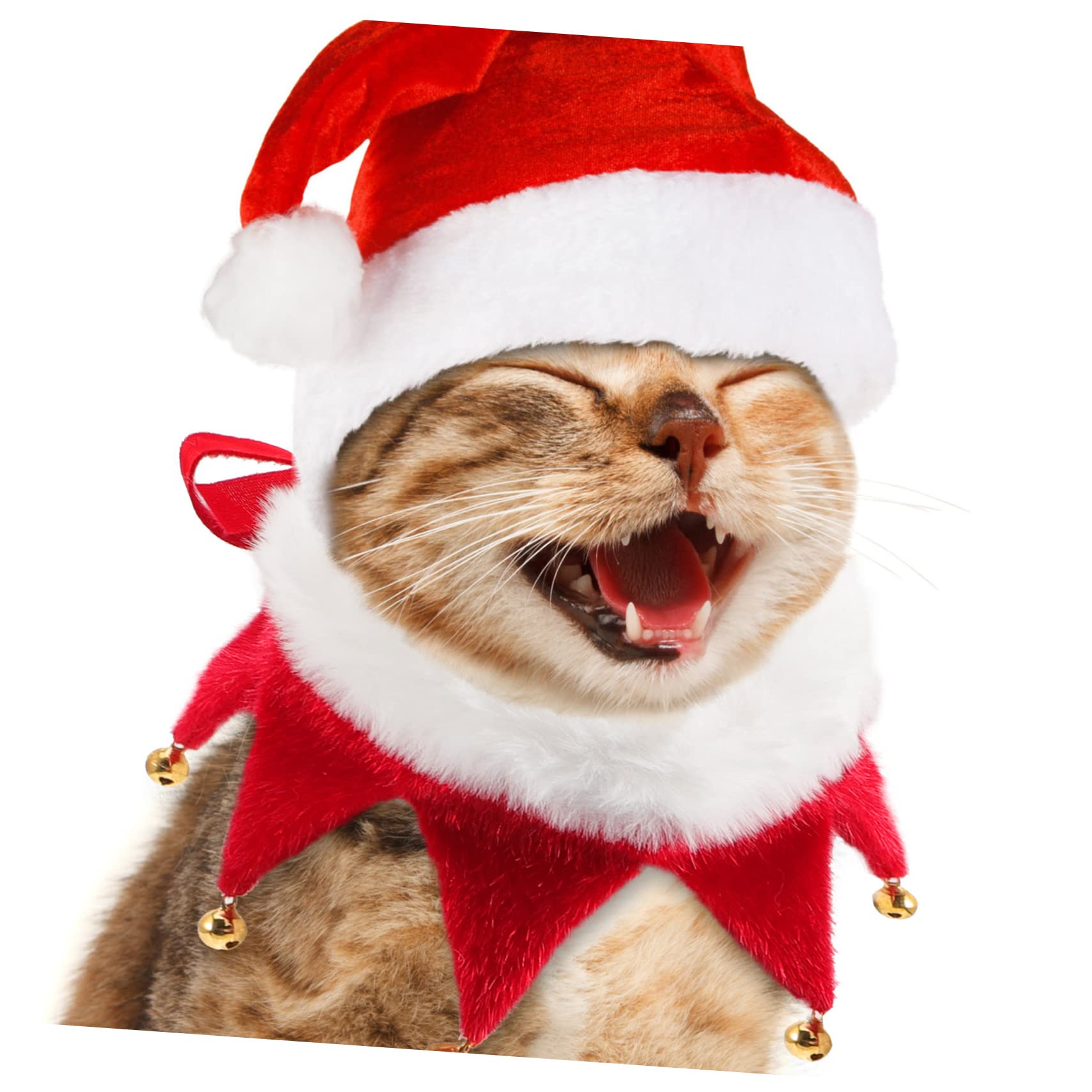 HANABASS Collier de Noël Ajustable avec Grelot pour Chien et Chat Design Festif et Confortable