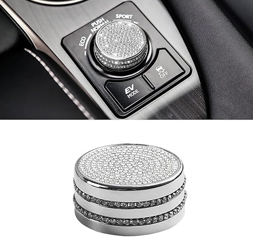 Bling Bling - Accesorio de coche de velocidad variable ECO Sport perilla Bling Crystal calcomanías cubierta de modo de conducción seleccionar