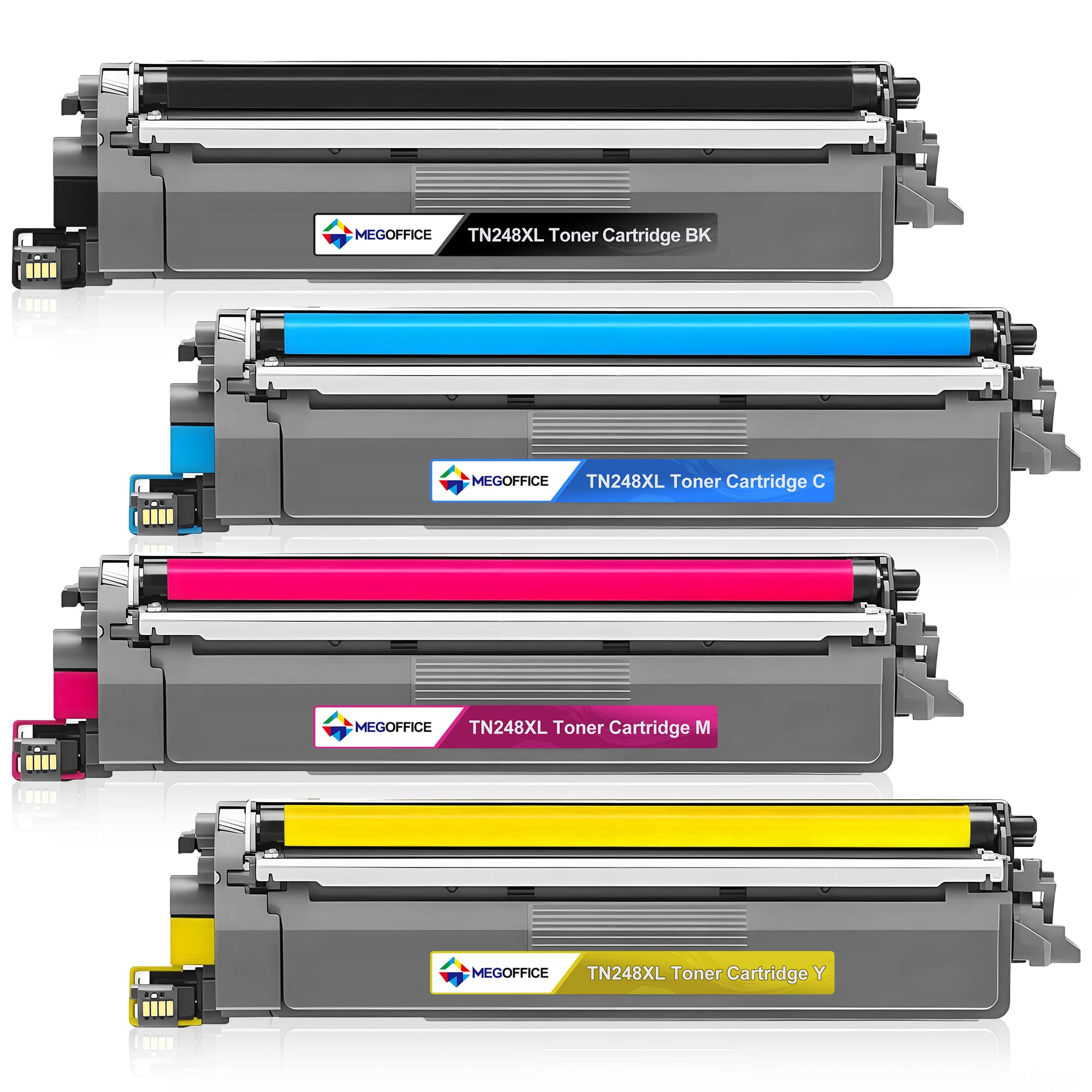 TN248XL TN-248 Toner 3000 Pagine Compatibile con Brother MFC-L3760CDW 4Pack | TN248 TN-248XL Alta capacità Compatibile con MFC-L3760CDW MFC-L3740CDWE MFC-L3740CDW DCP-L3560CDW DCP-L3520CDWE HL-L3220CWE