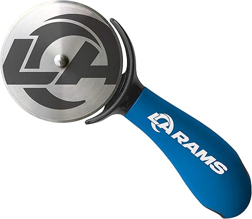 Sports Vault NFL Los Angeles Rams Cortador de pizza, 7.9 x 3.1 pulgadas
