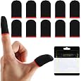 YUXIANLB 10Pcs Mobile Phone Gaming Finger Sleeves, Anti Sweat Game Controller Finger Thumb Sleeve, Superconducting Nanofibers