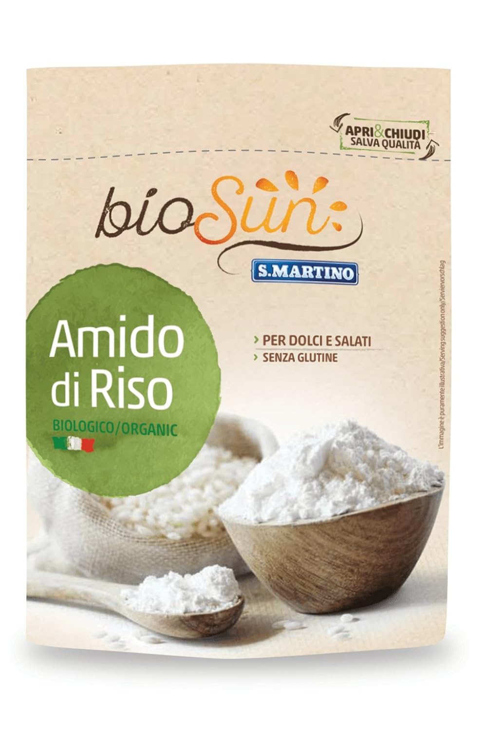 S.Martino BioSun - Reisstärke, 1er Pack (1 x 120 g) : Amazon.de: Lebensmittel & Getränke
