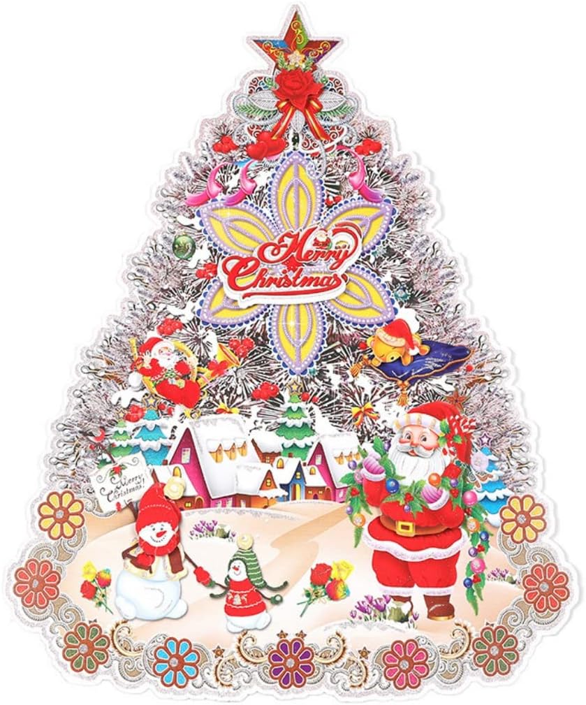 Large Christmas Window Stickers (Christmas Tree) Funny