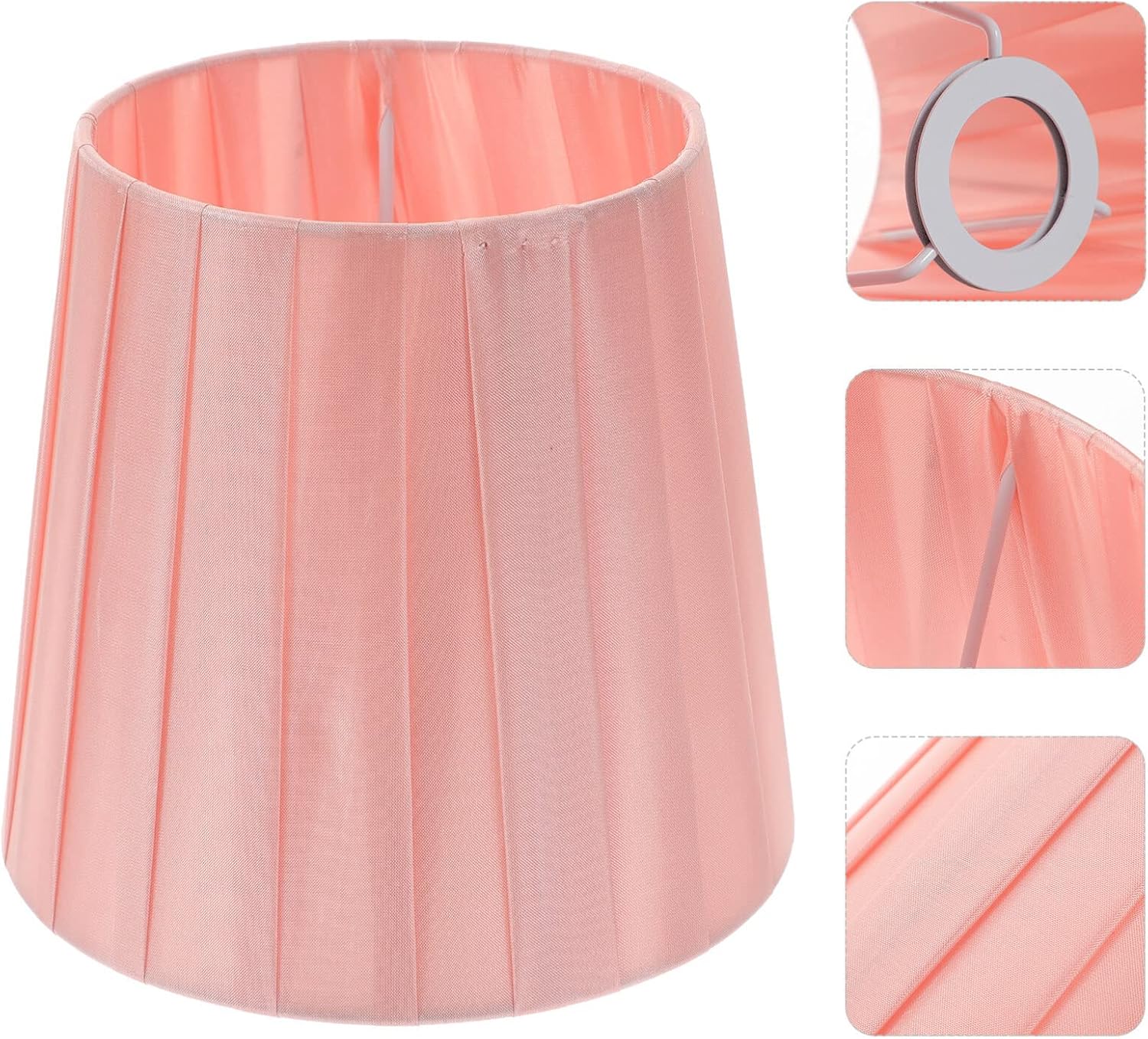 Clip Lampshade for Table and Floor Lamps Small Decorative Light Cover Bulb Shade for Bedroom and Room Creates Warm Atmosphere