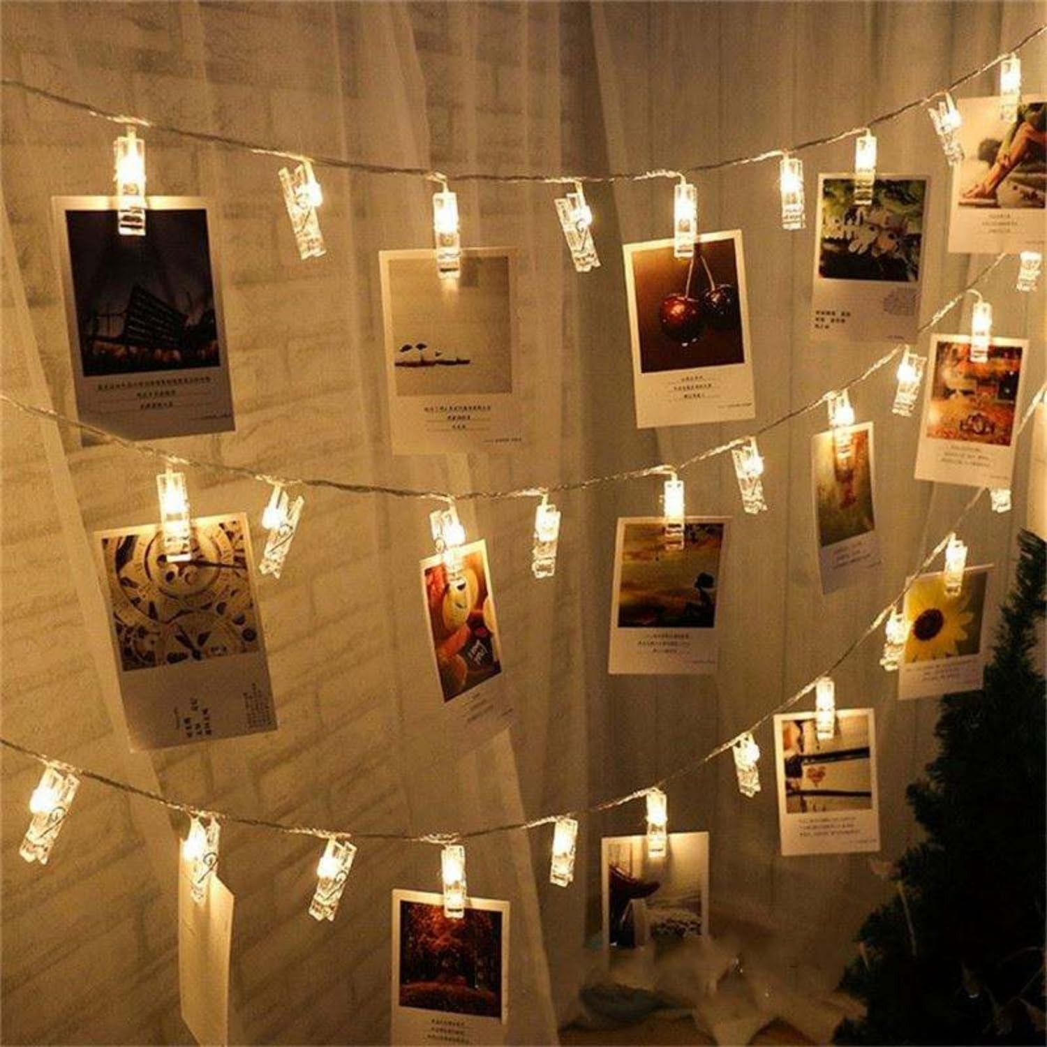 One94Store Romantic Photo Clip String Lights – 14 LED 3 Meter Warm White Fairy Lights for Bedroom, Wall & Picture Décor | Valentine’s Day, Party & Wedding Decoration (Pack of 1)