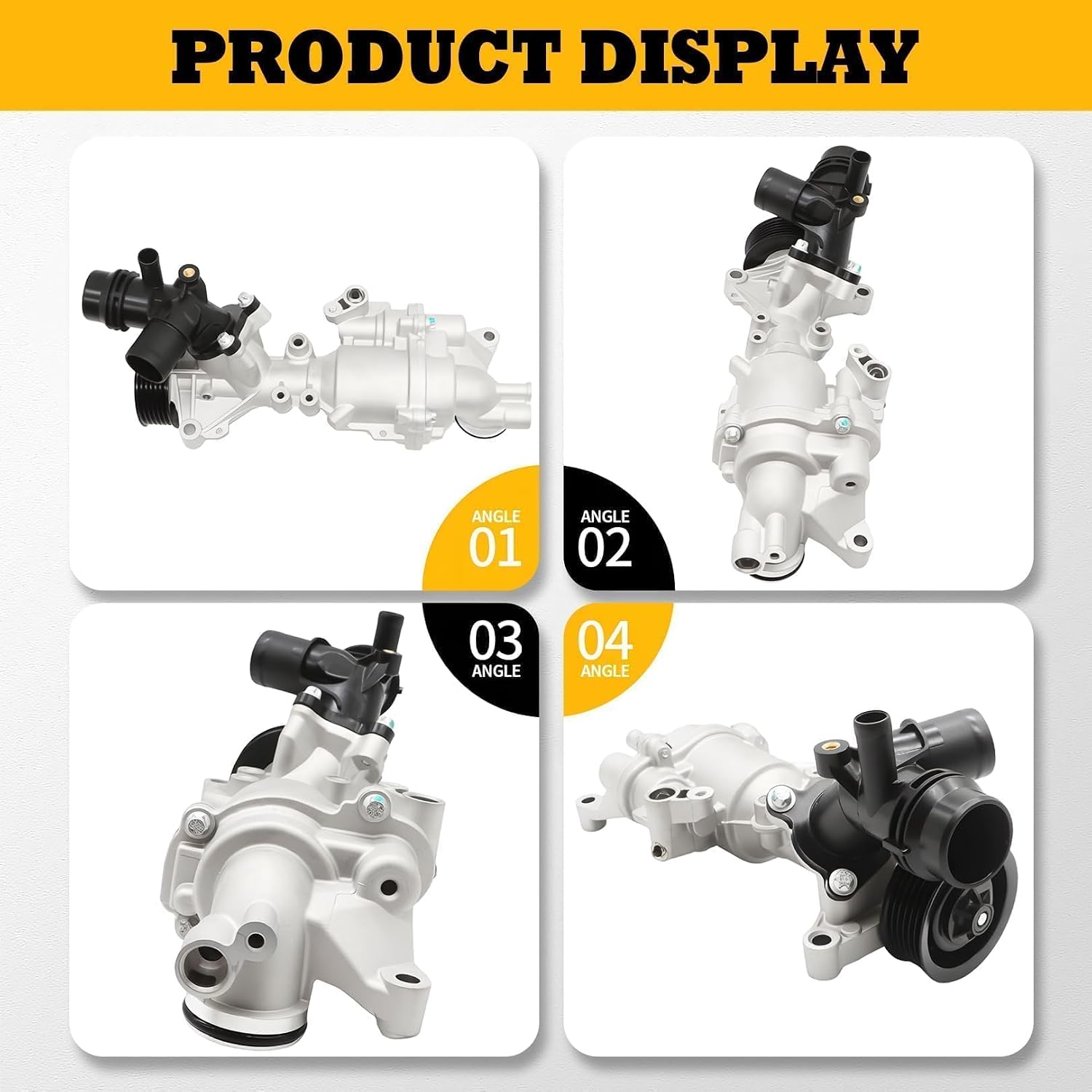 A2742000900 Engine Water Pump Compatible with C300 2015-2018 SLK300 E300 SLC300 GLC300 GLC350e Engine Water Cooling Pump Replace 2742000900