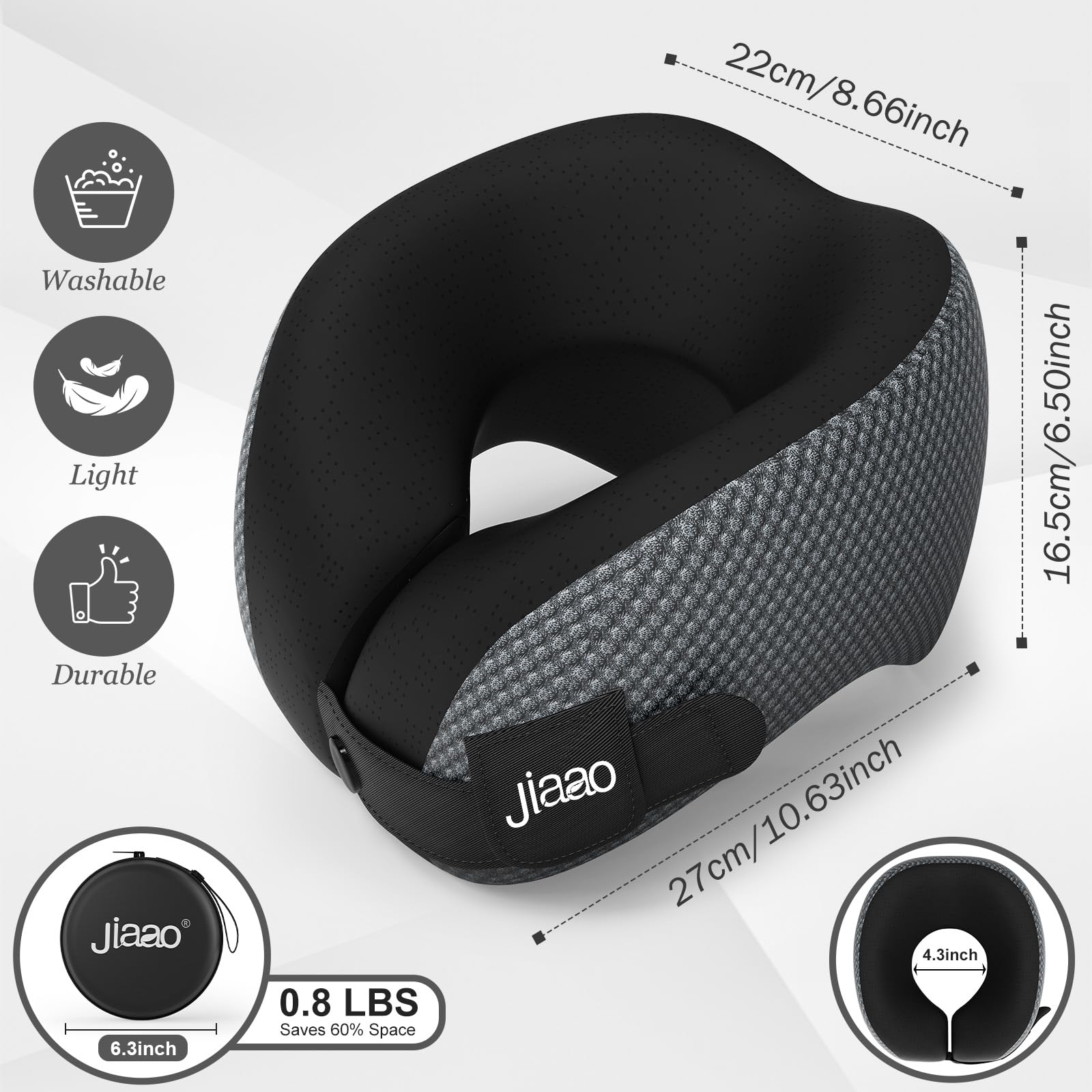 Ergonomic Travel Pillow - Neck Support for Flights -2