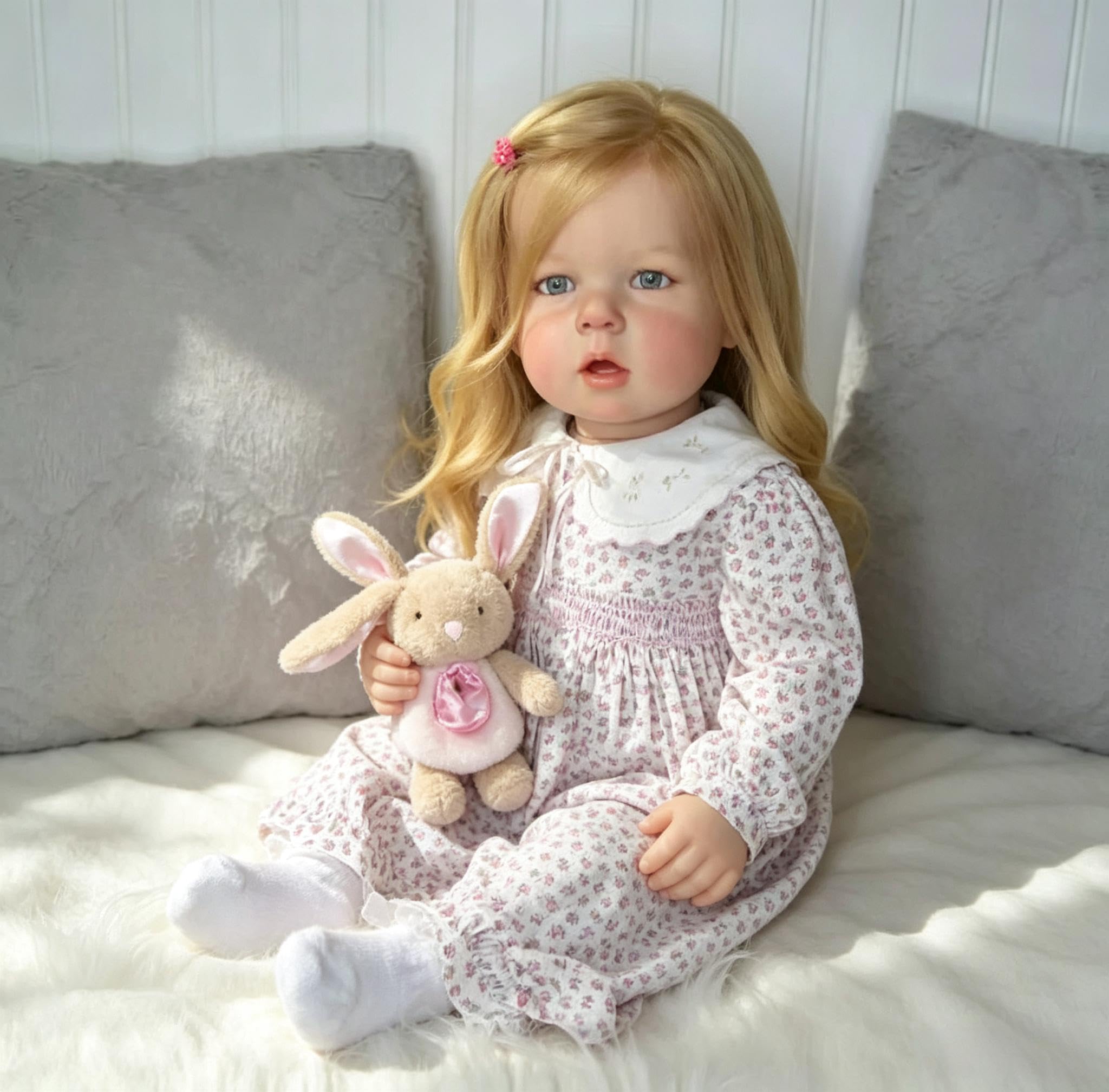RXDOLL Reborn Kleinkind-Puppen, Mädchen, 71,1 cm, realistische Reborn-Babypuppen, weicher Vinyl-Stoffkörper, große Größe, Kleinkind-Babypuppen, die echt lebensechte Babypuppe für Kinder ab 3 Jahren