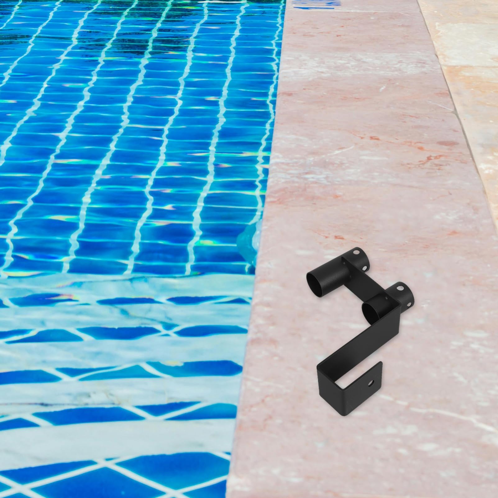 Kisangel Lot De 2 Crochets De Clôture De Piscine Organiseur D'Outils De Piscine Support De Matériel De Nettoyage Suspendu Crochets De Clôture Multifonctionnels pour Écumoire