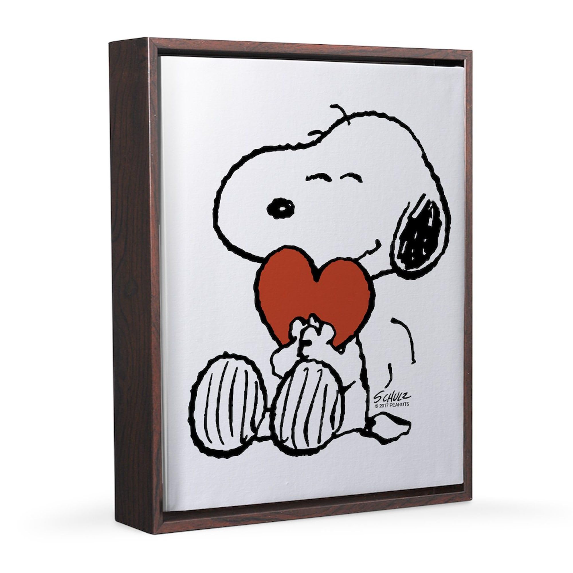Amazon.com: CafePress Peanuts: Snoopy Heart 8x10 Canvas Print