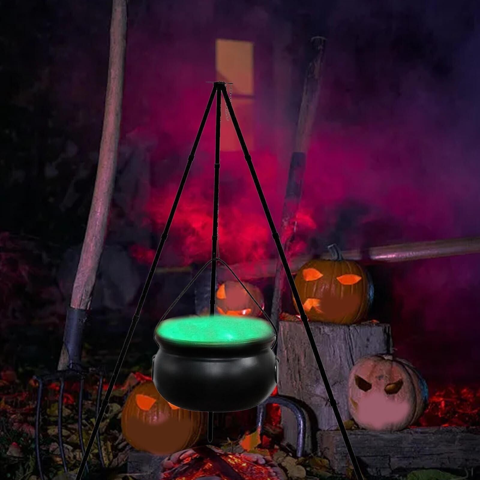 Buy Halloween Decorations Witches Cauldron, Outdoor Black Plastic