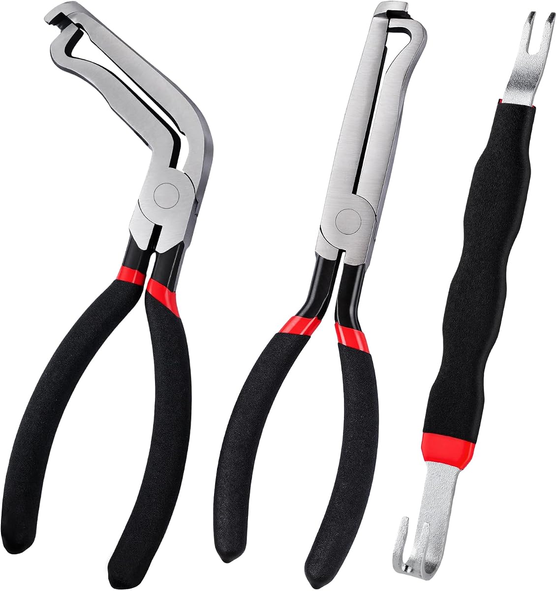 Electrical Disconnect Pliers, 3PCS Automotive Electrical Terminal Connector Separator Removal Tool, Upgrade Auto Electrical Connector Removal Tool, Electrical Disconnect Pliers Kit for Cars