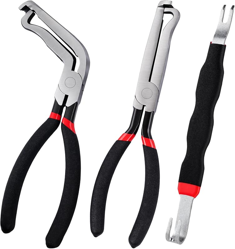 Electrical Disconnect Pliers, 3PCS Automotive Electrical Terminal Connector Separator Removal Tool, Upgrade Auto Electrical Connector Removal Tool, Electrical Disconnect Pliers Kit for Cars