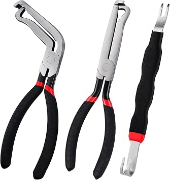 Electrical Disconnect Pliers, 3PCS Automotive Electrical Terminal Connector Separator Removal Tool, Upgrade Auto Electrical Connector Removal Tool, Electrical Disconnect Pliers Kit for Cars