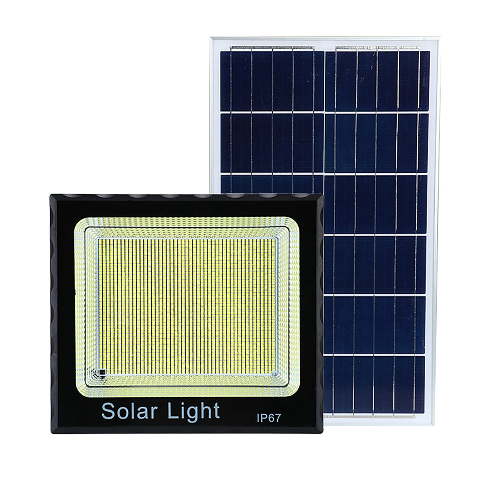Luces Solares De Inundación300W400W500W Actualización De Alta Potencia,foco Solar Exterior1401-2350 Perlas De Lámpara LED Superbrillantes,Lámparas Solares Con Sensor De Movimiento (500W)