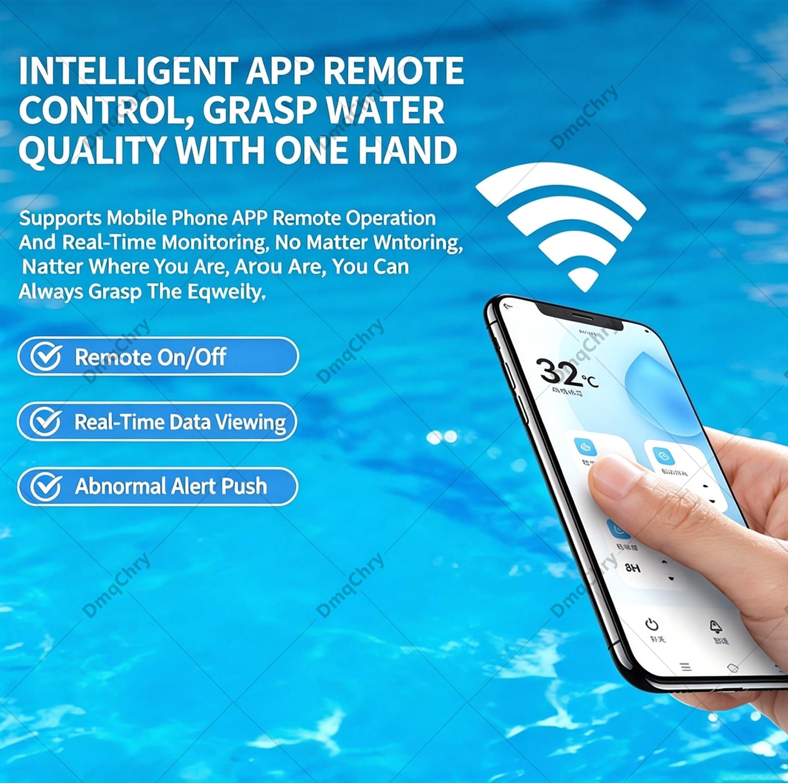 Generador de Cloro a Partir de Sal para Piscinas de Hasta 42.000 Galones, Clorador Salino Inteligente con Control por App, Celda de Titanio Autolimpiante, Ajuste de Producción de Cloro 42000Gal