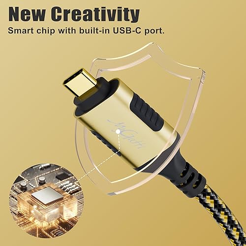 Miniatura 6 de Cable USB C a Ethernet de 6 pies, cable USB 3.0 tipo C a RJ45, FTP, cable de red LAN de Internet blindado de 1 Gbps, Thunderbolt 3/4 compatible con