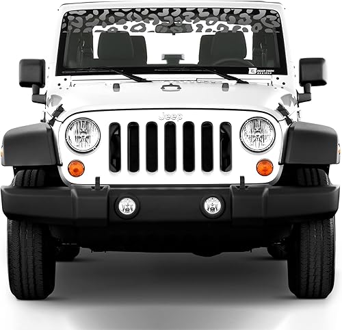 Miniatura 2 de BOGAR TECH DESIGNS Calcomanías de vinilo con estampado de leopardo y guepardo de ajuste universal, cortadas para adaptarse a cualquier vehículo,