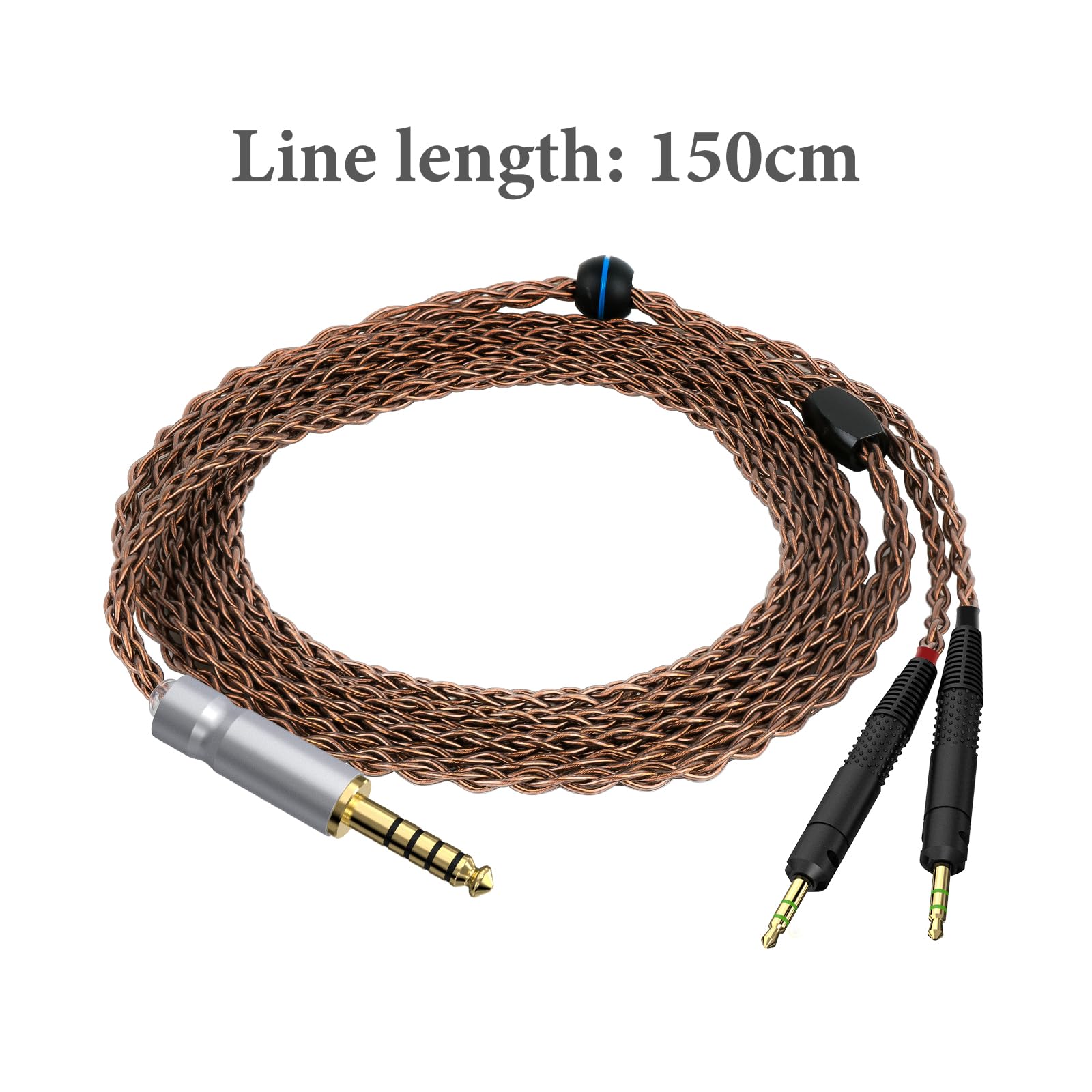 GEEKRIA Apollo Copper Upgrade-Audiokabel, kompatibel mit ATH ATH-R70X-Kopfhörern, 4,4 mm auf Dual 2,5 mm Ersatz-Kopfhörerkabel für hochauflösende Audiophile, HiFi-Headset (4,9 Fuß/1,5 m)