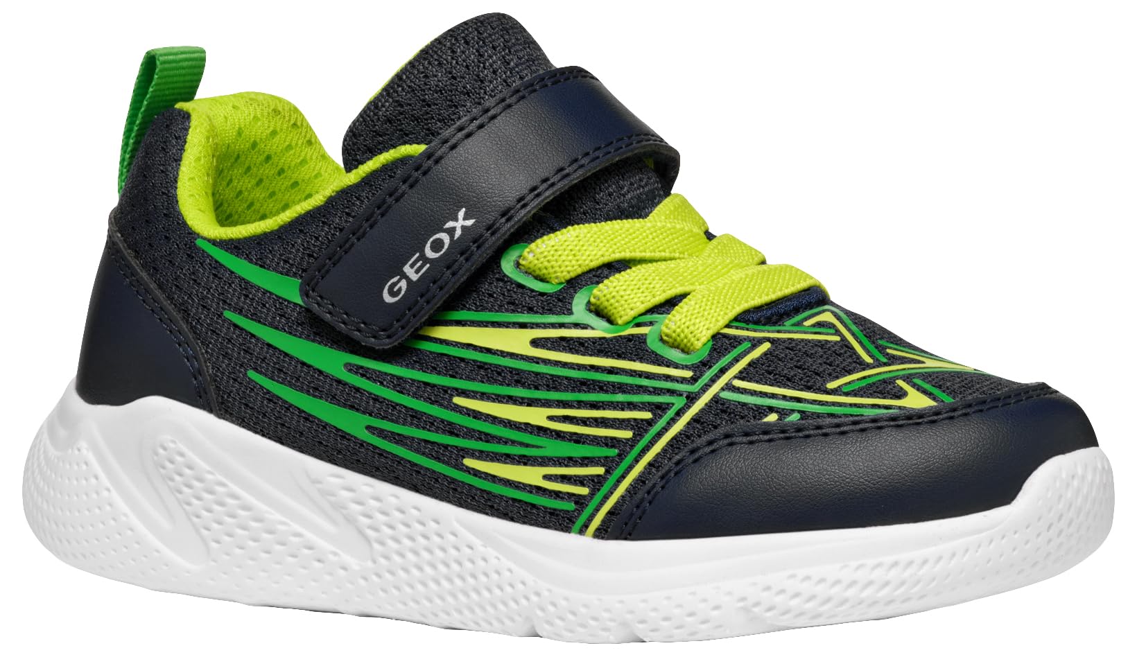 Geox Boys J Sprintye Boy B Sneaker, Royal Orange, 7 UK Child