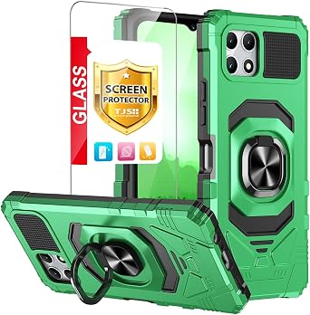 TJS Compatible for T-Mobile Revvl 7 5G Phone Case Red