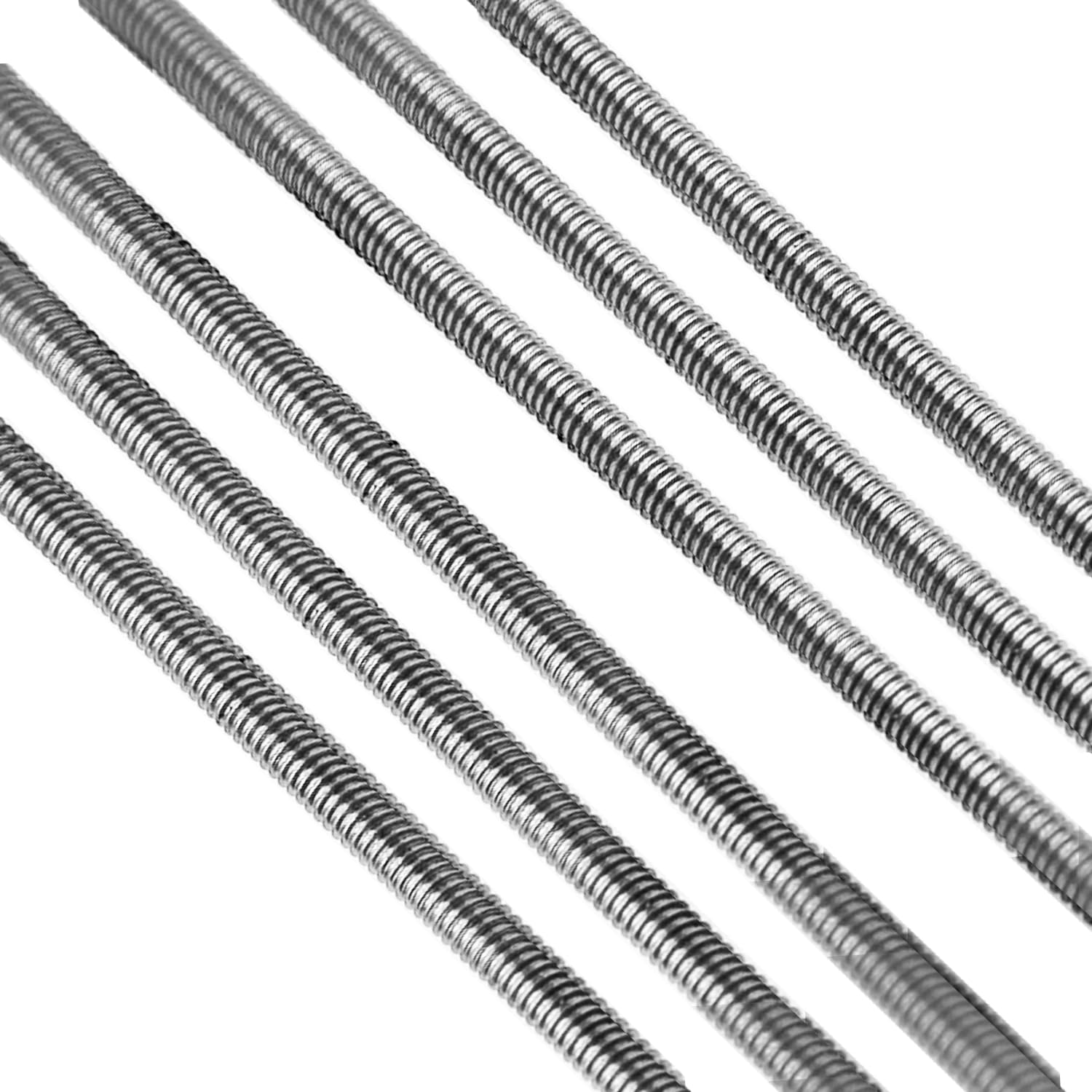 304 Stainless Steel Threaded Rods - 250mm Pack of 2 -4 304 Stainless Steel Threaded Rods - 250mm Pack of 2 -4
