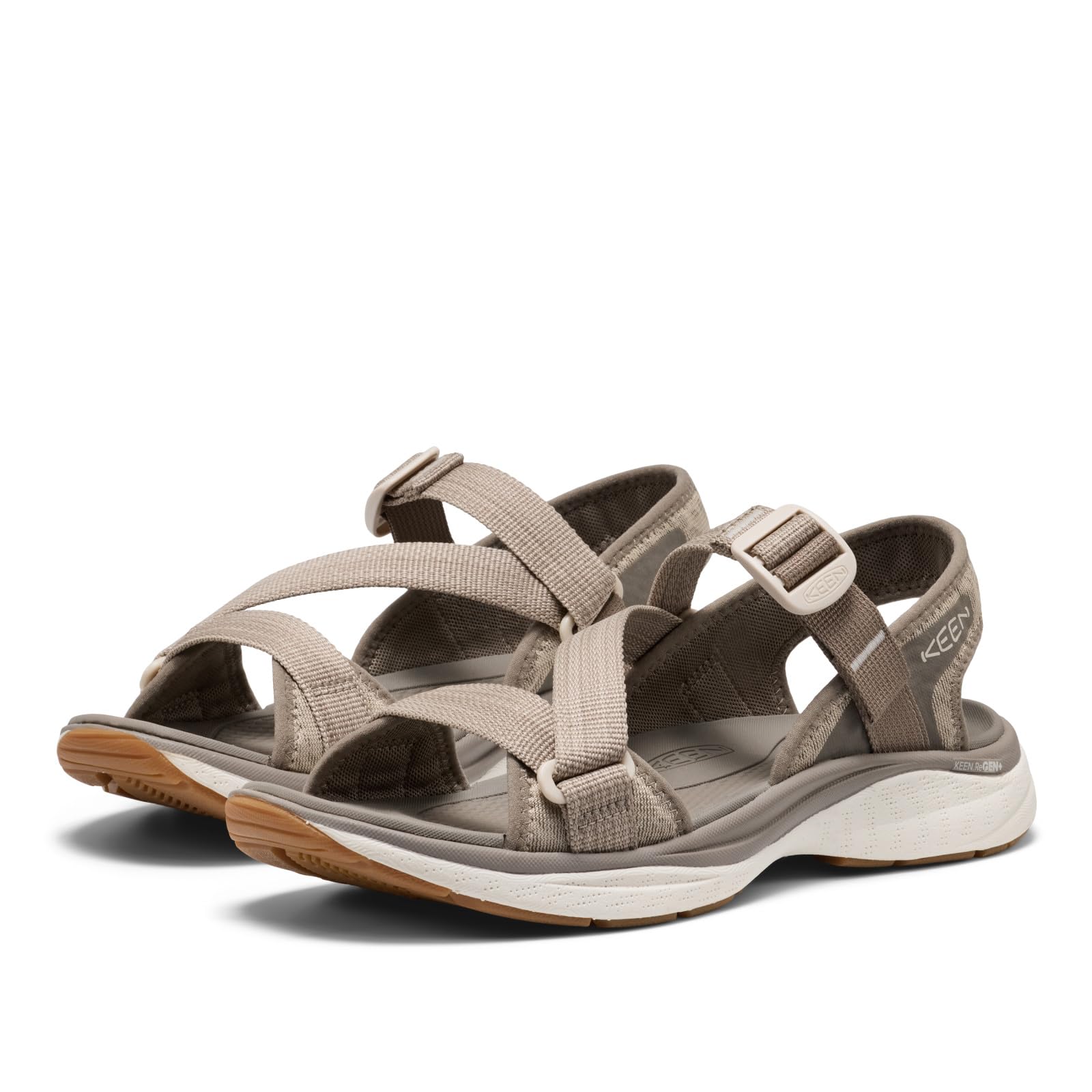 KEEN Damskie sandały Leiki OT, pręgowane/brzozowe, 5,5 UK, Brzoza pręgowana, 38.5 EU