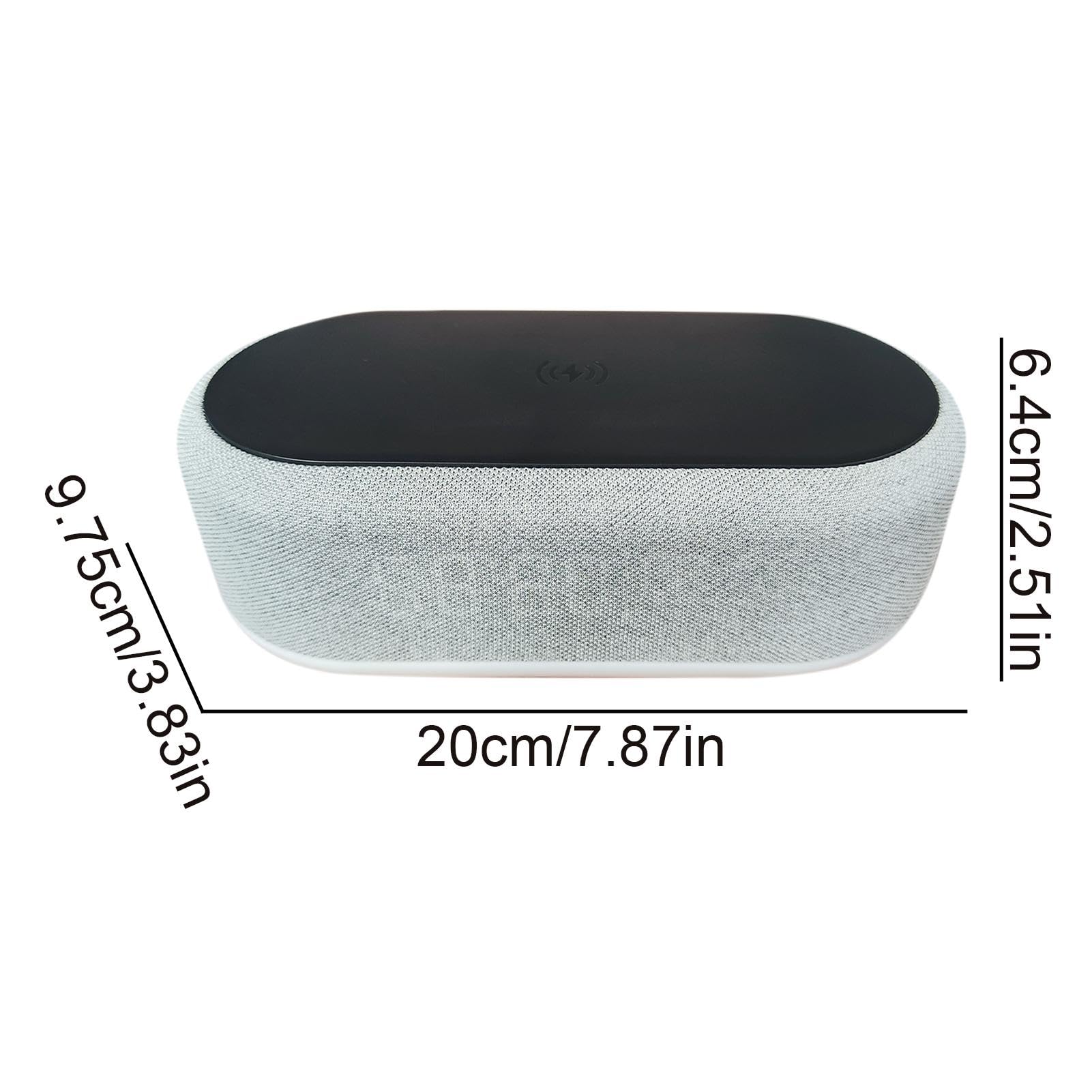 Sveglia con Ricarica Wireless Strumenti Di Gestione Del Con Display | Orologio Sveglia Da Tavolo Digitale per Scrivania Tavolo e Soggiorno