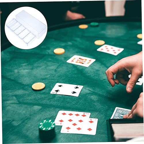 Miniatura 2 de LABRIMP Contenedor de almacenamiento de 5 compartimentos de plástico, caja de chips, contenedor transparente, caja organizadora transparente para