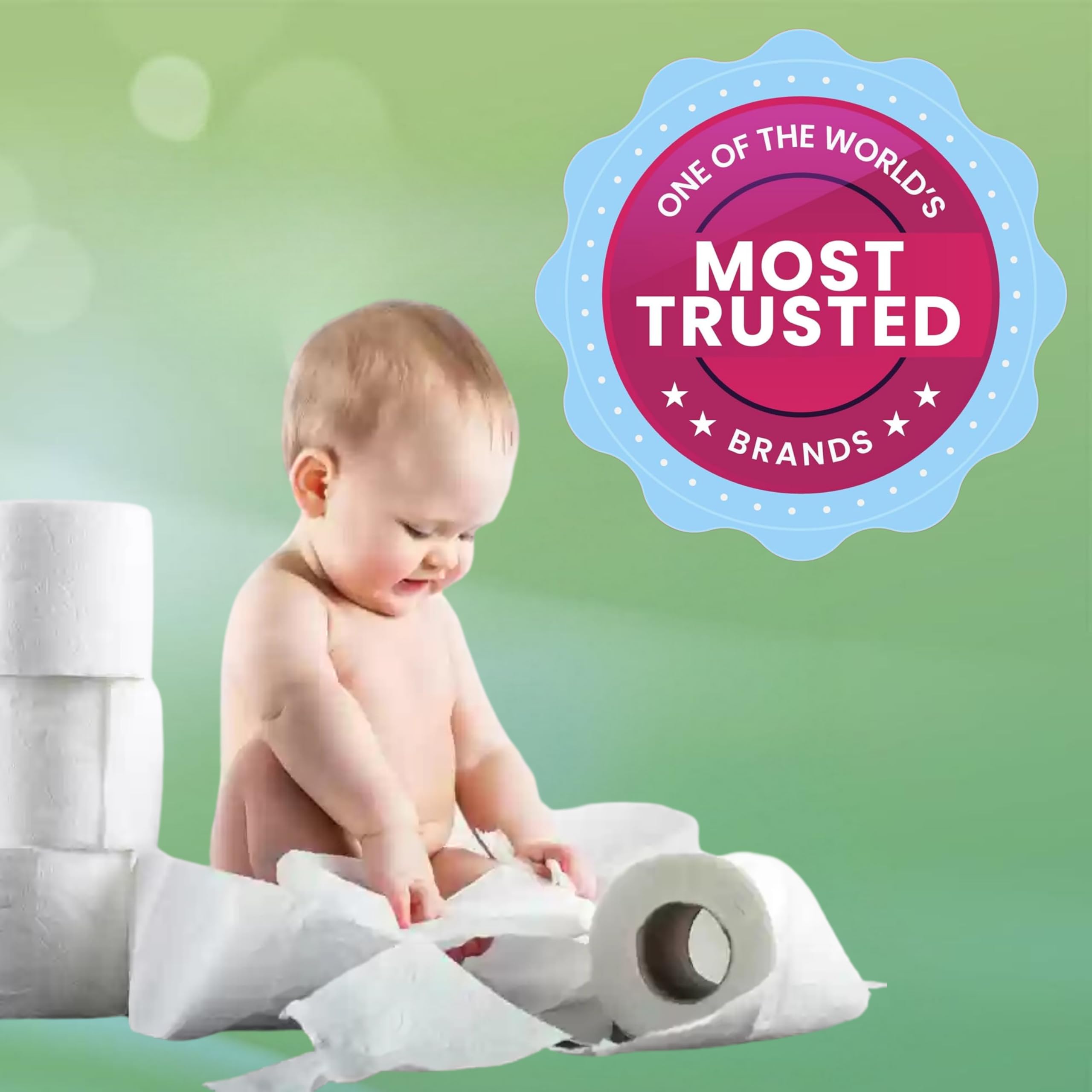 Ella 2 Ply Toilet Paper Tissue Roll I Pack of 6 I 230 Pulls x 6 Rolls I 1380 Pulls I Soft and highly absorbent bathroom tissue I 100% natural virgin cellulose fiber - Image 6 thumbnail