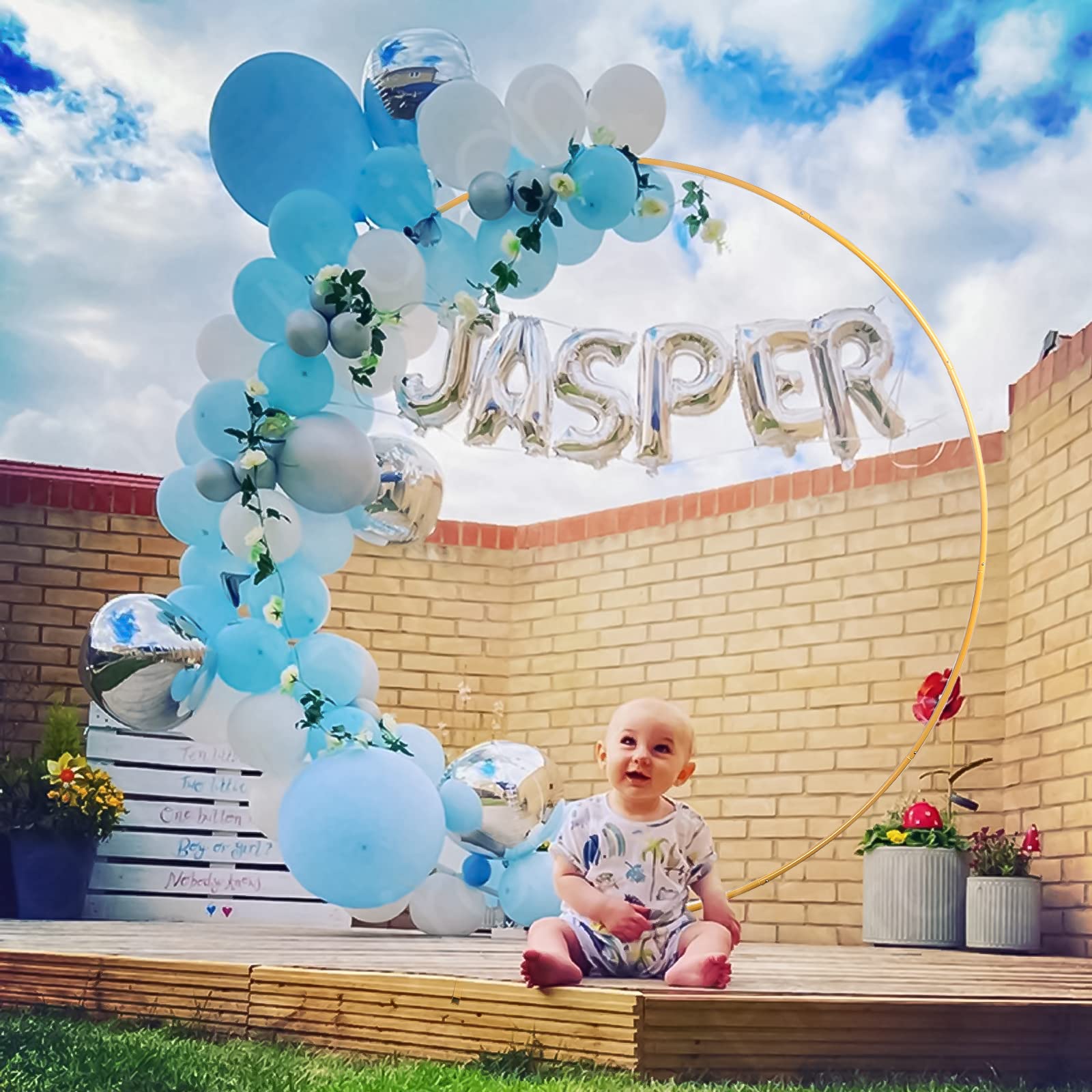 metalowy łuk balonowy z wysokiej jakości metalu, zdejmowana i wielokrotnego użytku, na urodziny, jubileusz, baby shower, wesele, imprezę