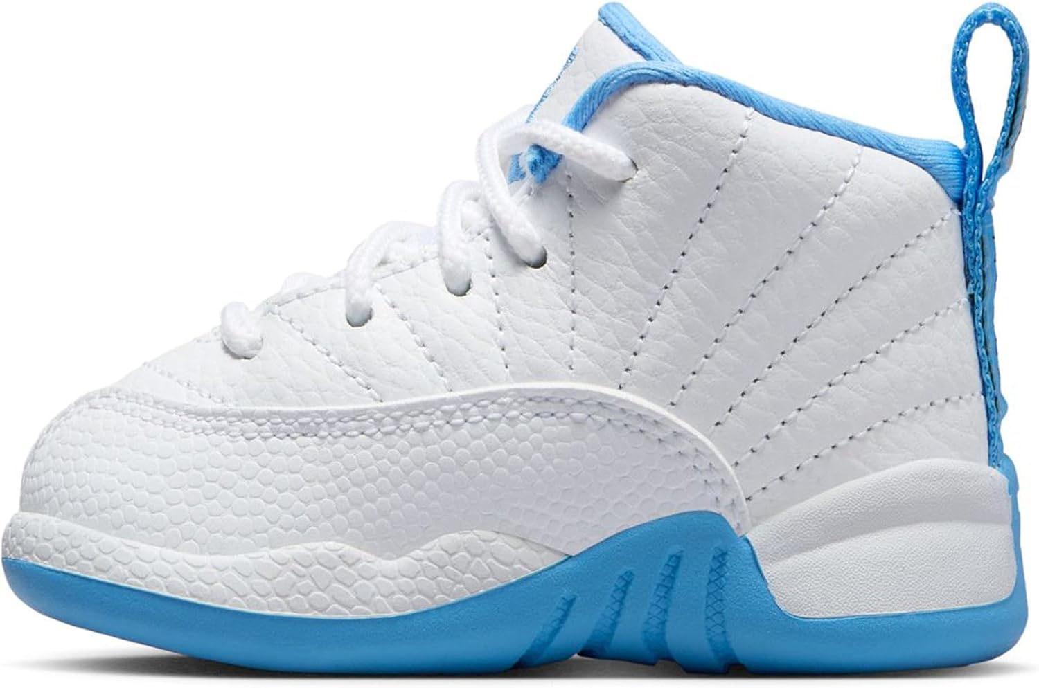 JORDAN 12 RETRO (TD) "WHITE/UNIVERSITY BLUE-METALLIC SILVER"