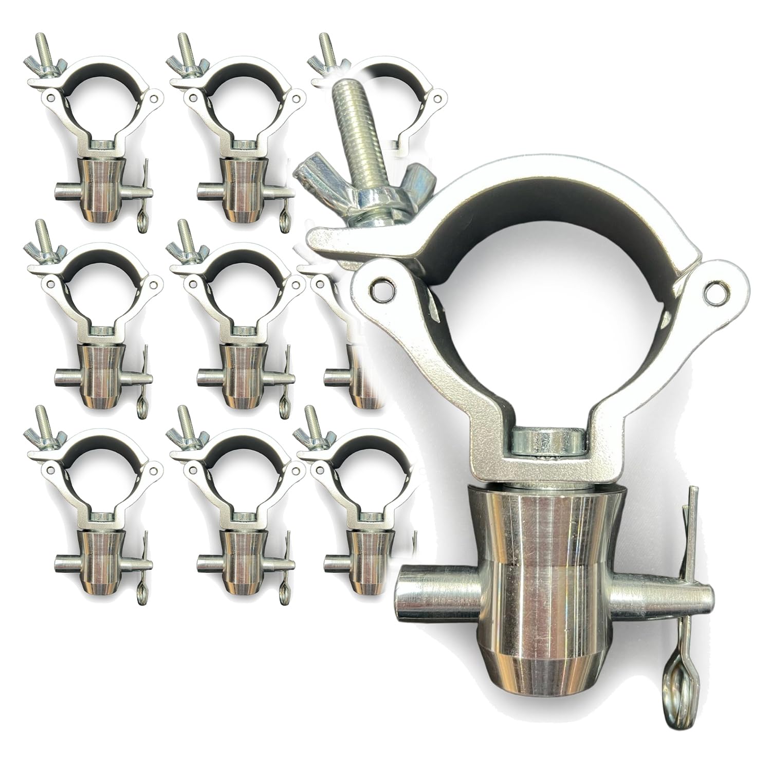 beamz 10x BC50-200 Half Coupler to Half Truss Conical 200kg Package – Secure Lighting Clamps for Stage Truss, Heavy Duty Truss Clamp Set for LED Lighting Accessories, Lighting & Effects