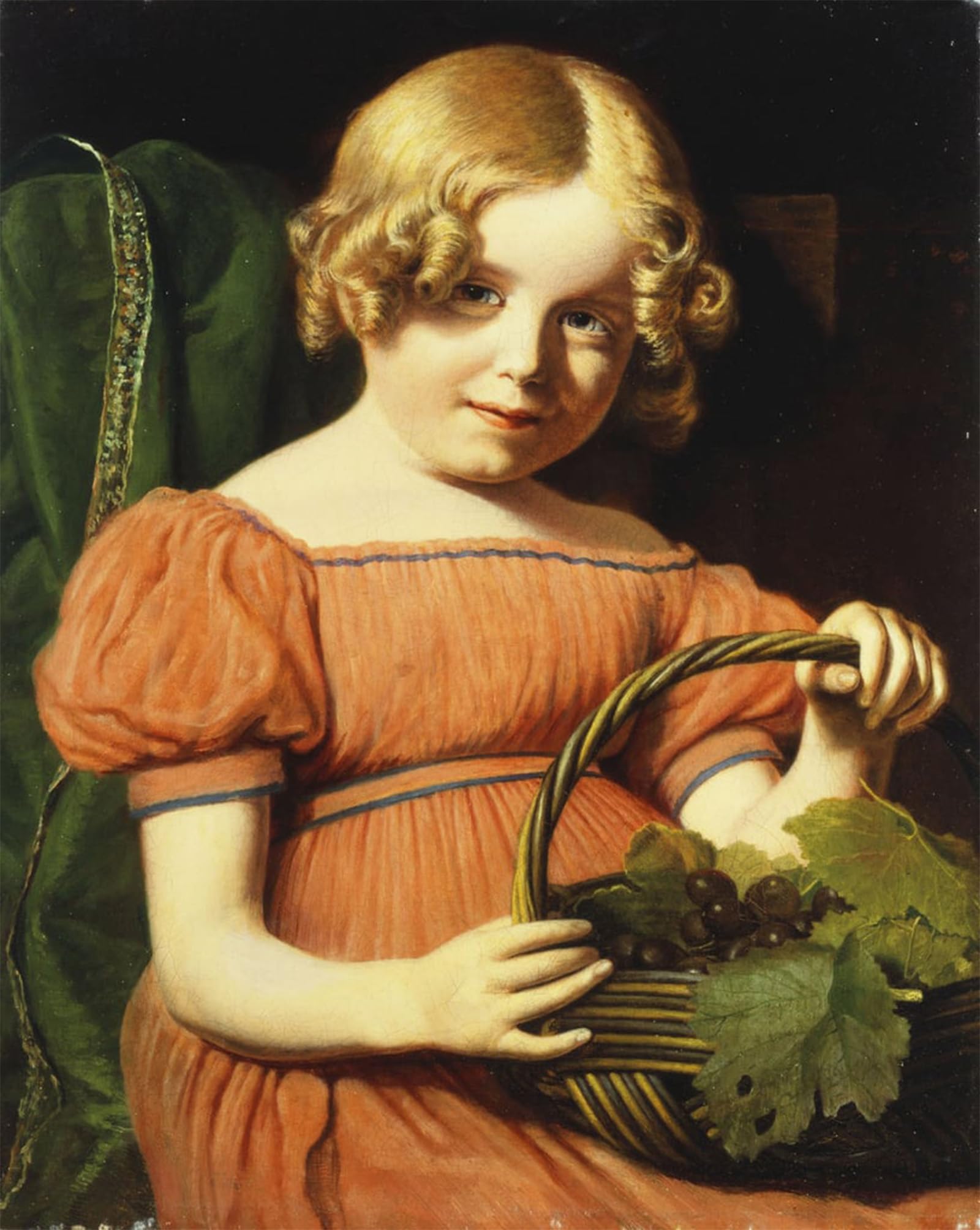 ARTXLXXBN Famous Painting Canvas Artwork Graffiti Print Portrait of Louisa Booth Seated Half Length by Jacques Laurent Agasse Portrait Canvas Image for Home Decor 60x90cm