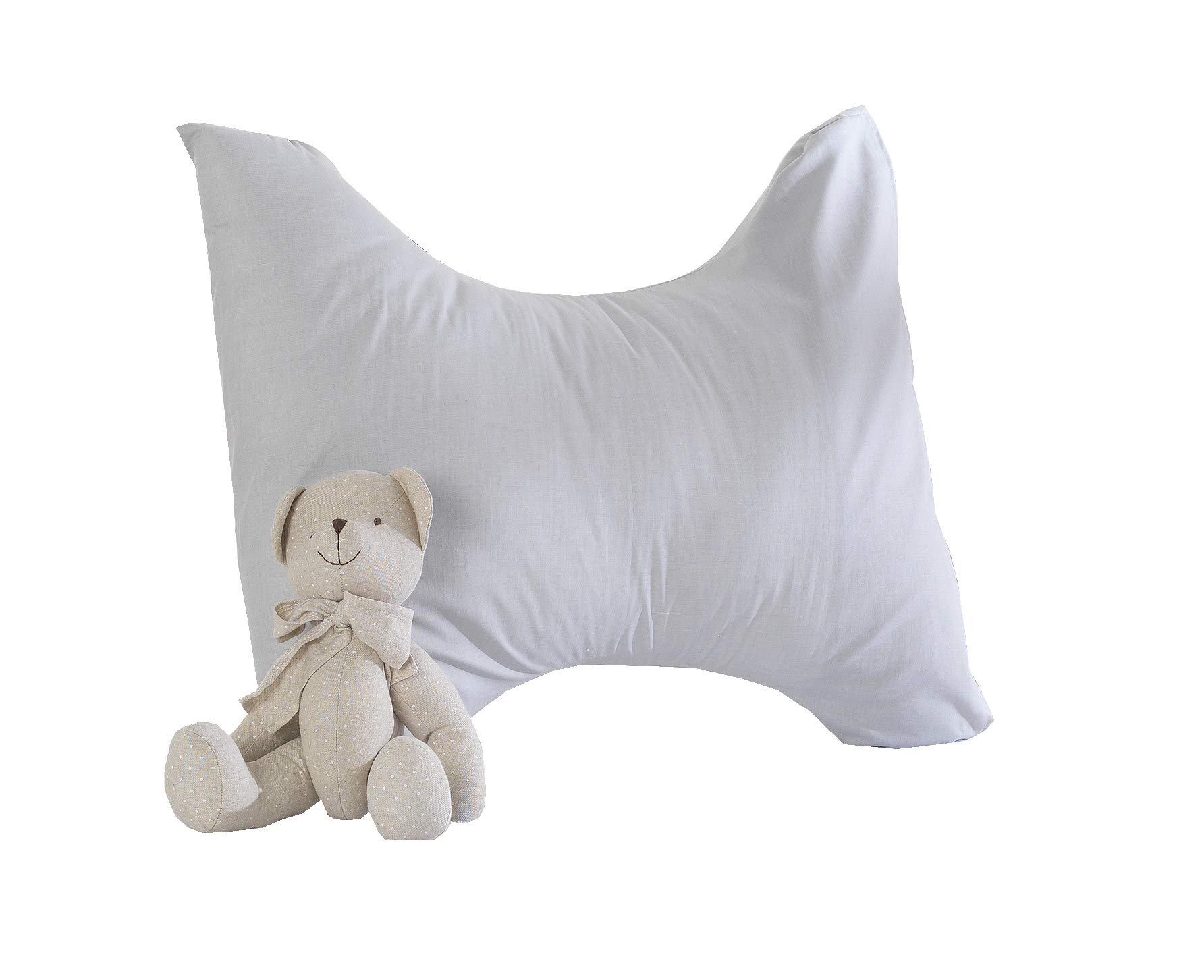 Lancashire Textiles Light Grey Butterfly Pillow (, Pillowcase Only)