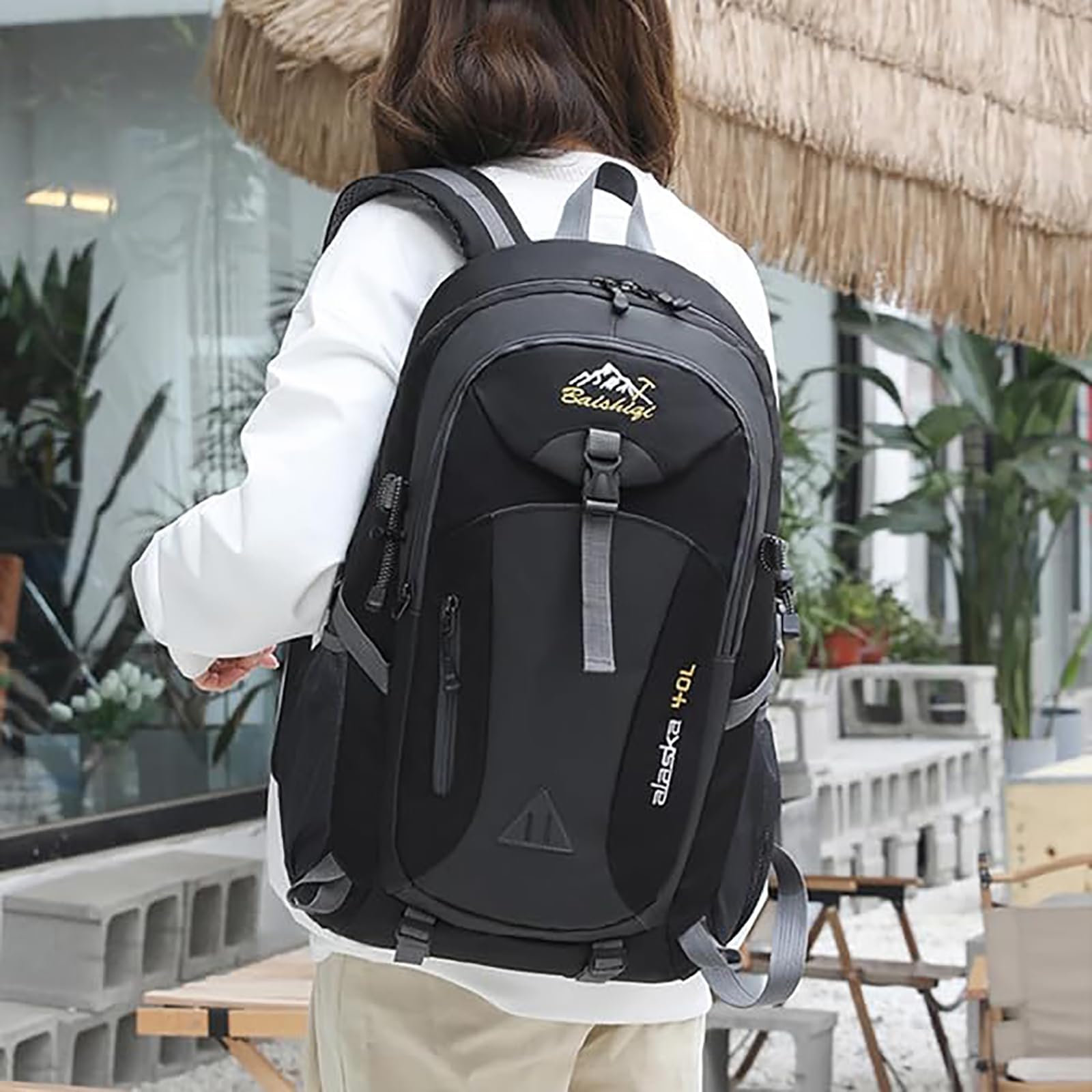 40L Mochila Montaña Multifuncional Gran Capacidad Mochila Mochila de Senderismo Mochilas de Marcha Trekking Montaña Resistente al agua Camping Viajes Excursiones Acampadas Montaña