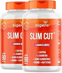 Laranja Moro (Morosil®), Cafeína, Café Verde, Cromo, Biogens, Kit 2x 90 Cápsulas