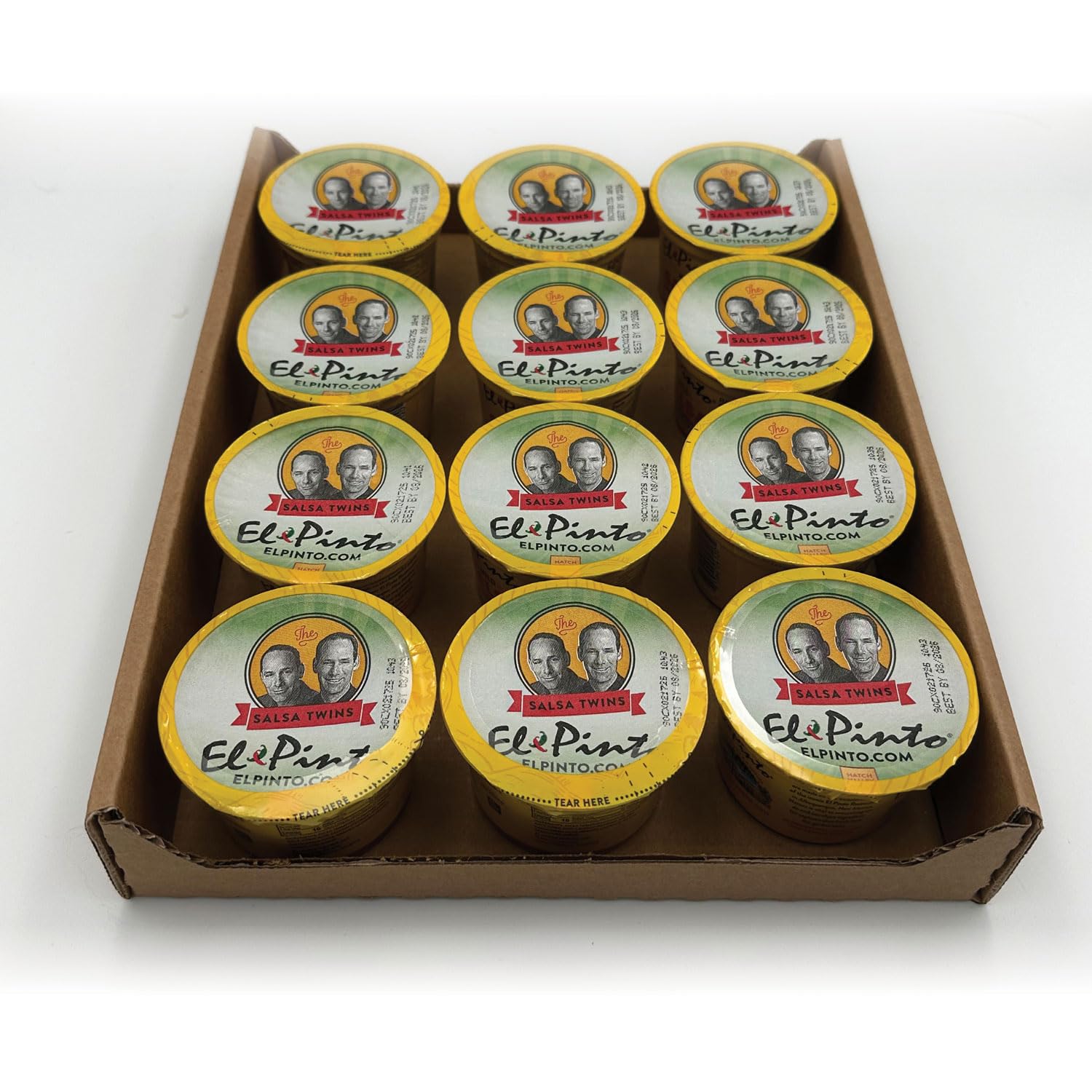 El Pinto Mild Salsa Cups, 4 OZ Each (Pack of 12), Hatch Chile Salsa