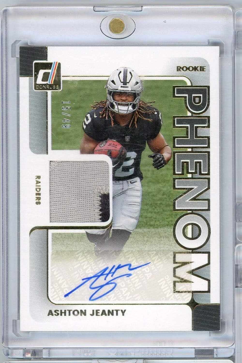 2025 Panini Donruss Ashton Jeanty #PJAAJY Rookie Phenom RPA /49 Rookie RC Football Card