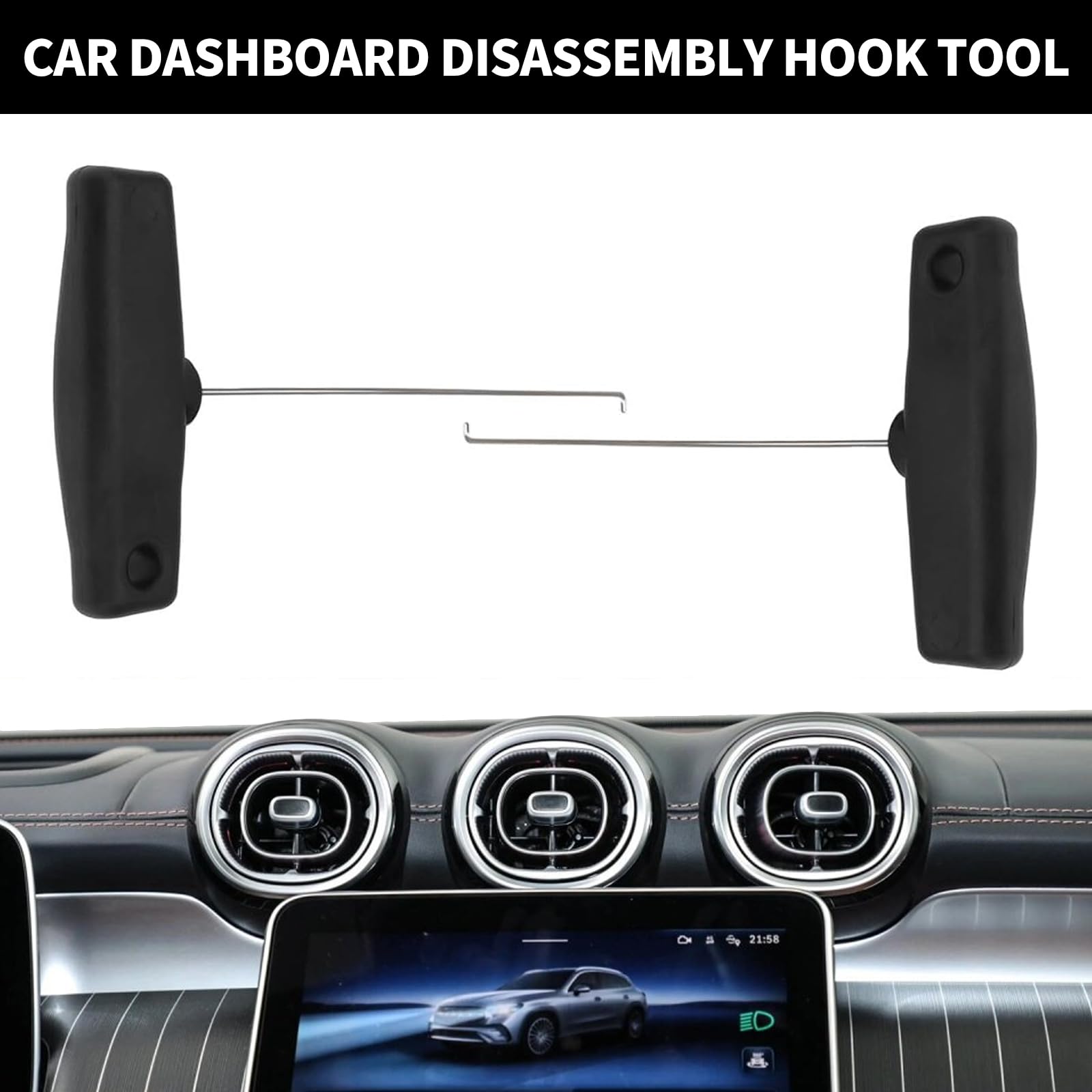 Ganci estensibili per tachimetro Mercedes W124, SL R107/R129, set rimozione cluster