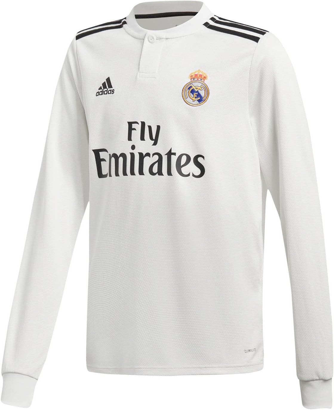 Real Madrid adidas 長袖シャツ adidas Unisex Children's 18/19 Real Madrid Home Long-Sleeved