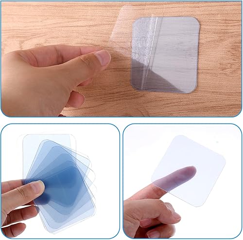 Miniatura 3 de 10 piezas de cinta de doble cara cuadrados cuadrados de montaje de 2 hojas adhesivas de 2 caras, almohadillas adhesivas de pared sin daños, cinta