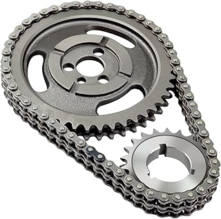 SCITOO Double Row Timing Set fits for Chevy 350 400 327 305 283 383 262 265 sbc sb Chain Gear