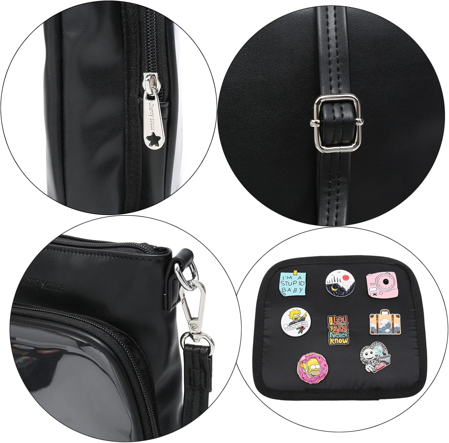 CHERRY SAUCE Ita Bag Crossbody Bag Mini Small Purse Shoulder Bags for Anime Display - Image 7
