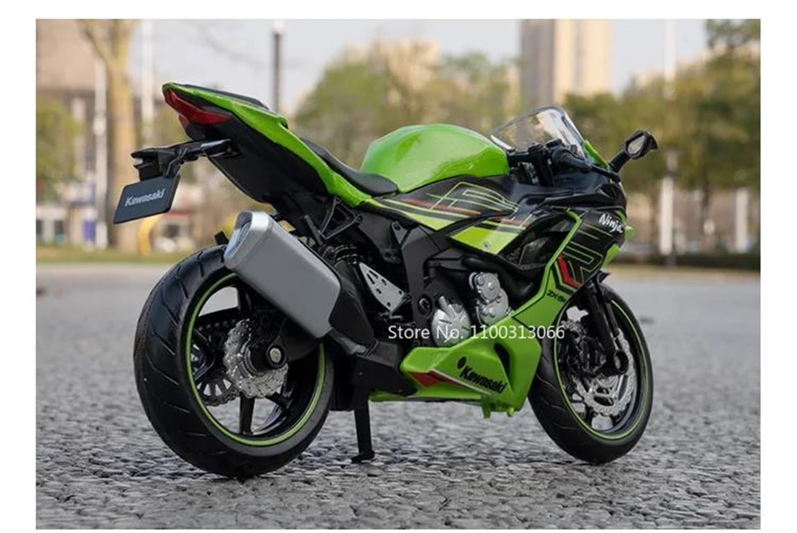 Modelo a escala de moto Moto De Juguete En Miniatura Metal Fundido A Presión A Escala 1/12, Regalo Colección Para Kawasaki Para NINJA ZX-6R(Vert)