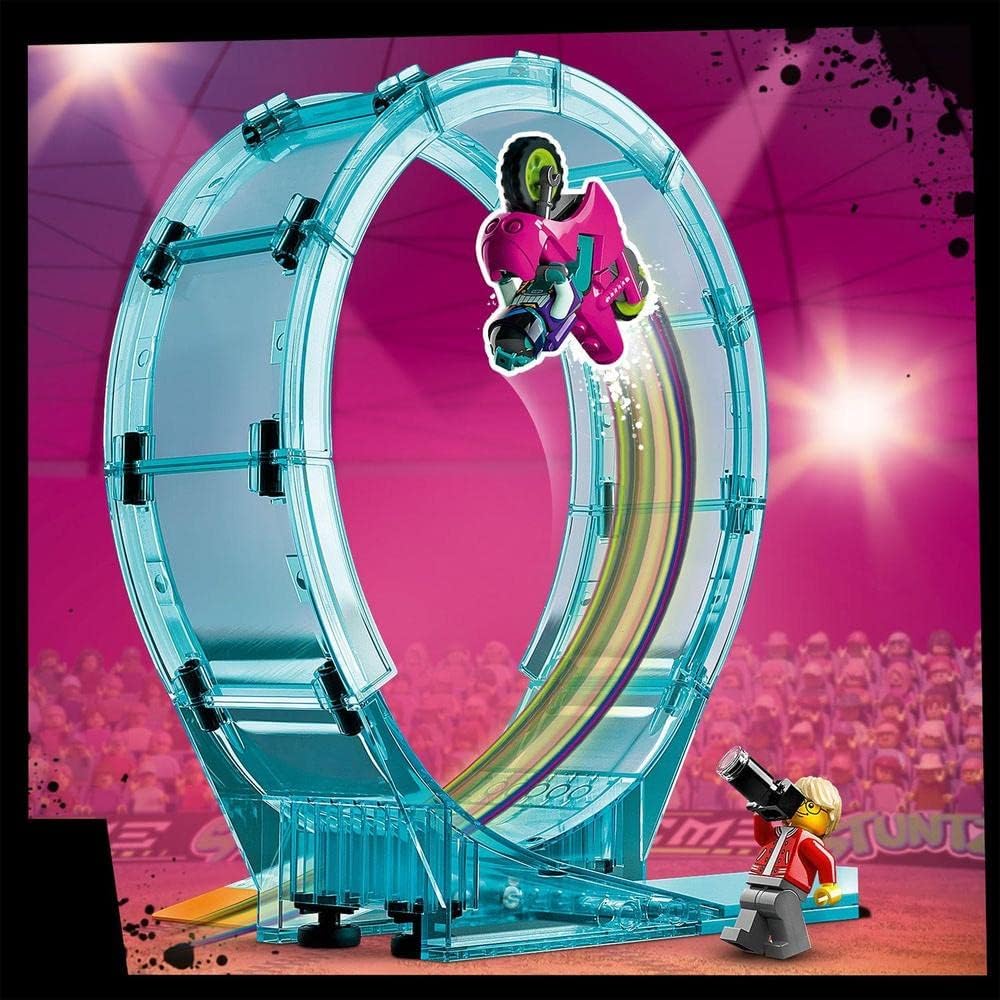 Lego 60361 City Stuntz The Ultimate Stunt Biker Challenge 3-in-1 Toy with 2 Stunt Motorcycles for 1 or 2 Players, for Kids, Boys, Girls from 7 Years Old