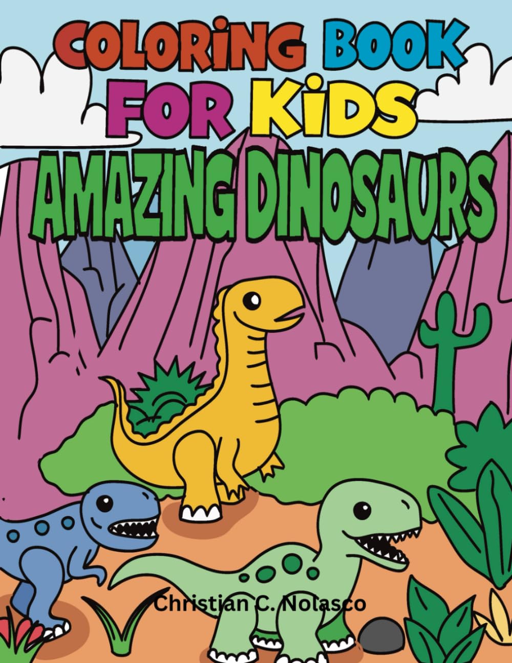 COLORING BOOK AMAZING DINOSAURS
