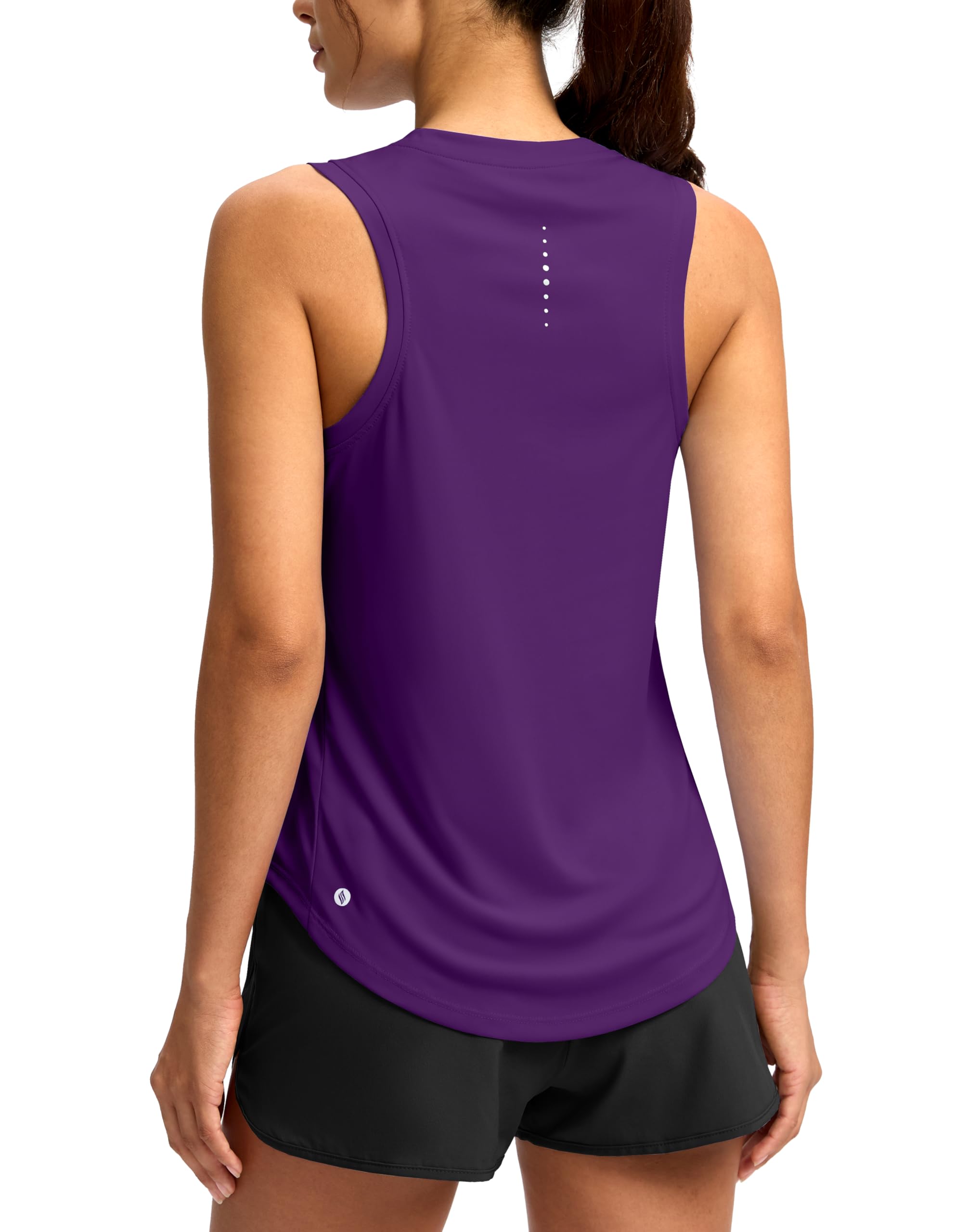SANTINY Women's Sleeveless Workout Tops Lightweight Tennis Yoga Athletic Running Shirts Racerback Tank Tops for Women