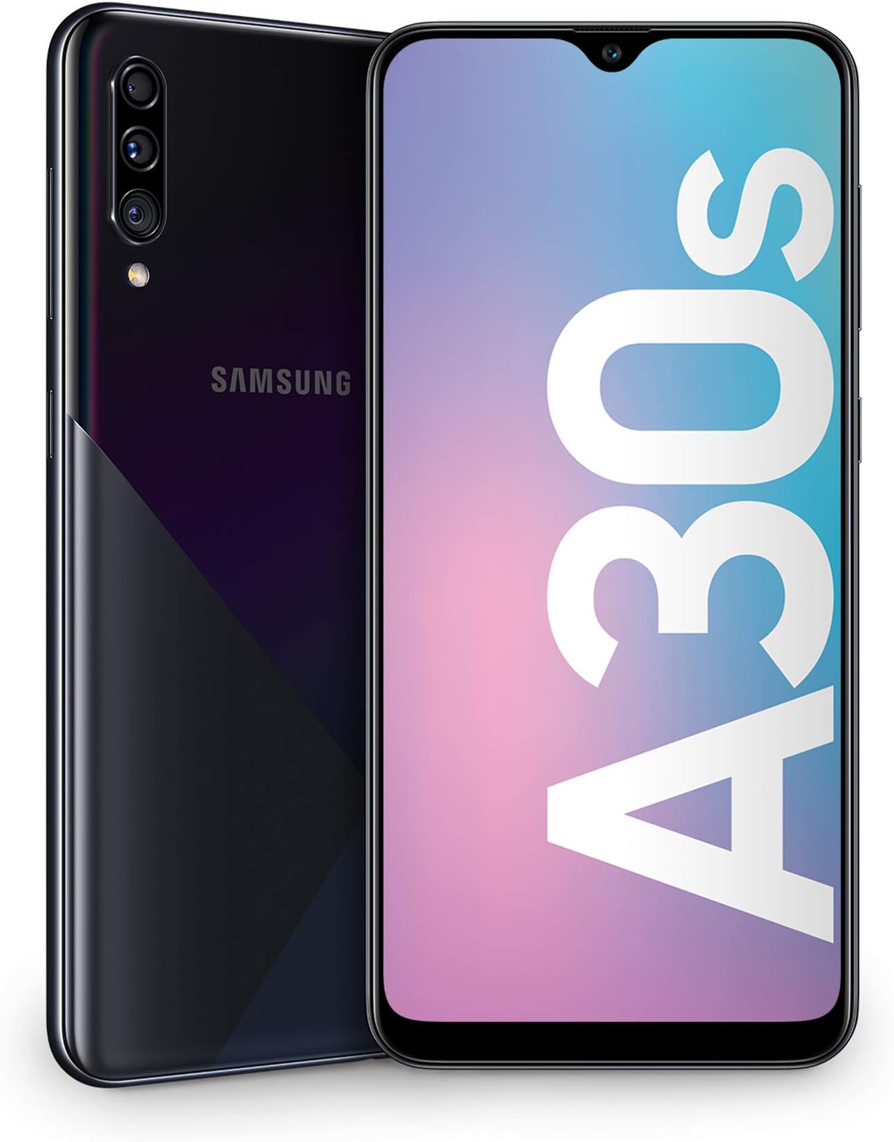 Samsung Galaxy A30s A307 4G 64GB Dual-SIM Black (Renewed)